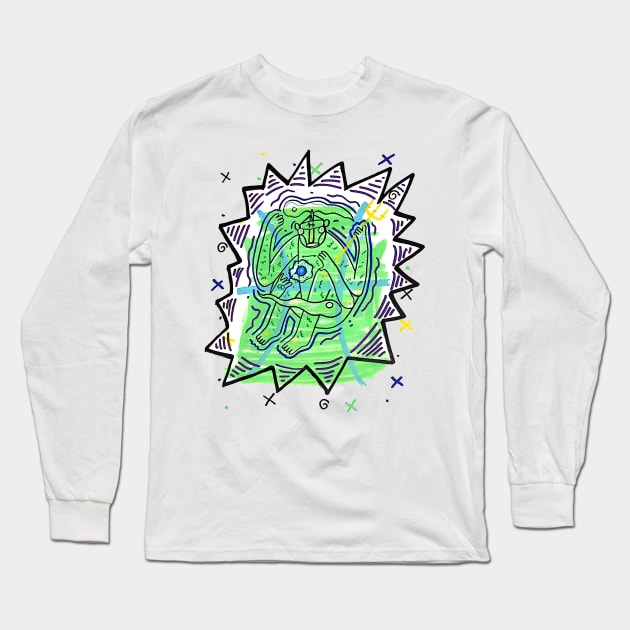 Zodiac Sign Pisces Long Sleeve T-Shirt by Harlitos_way